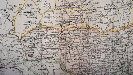 old historic antique map texture backdrop