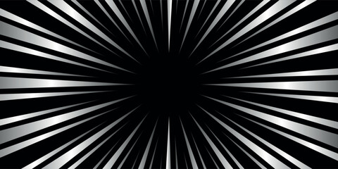 Black and white Spiral Swirl radial background. Vortex and Helix background. Vector illustration