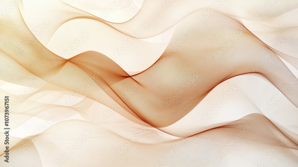 Poster soft pastel-colored waves flow gracefully across the canvas, emanating a calming atmosphere that pro