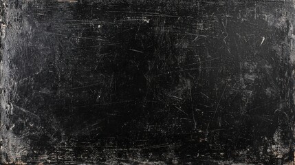 A textured black background with scratches. It is dark and isolated, suitable for artistic or design purposes.