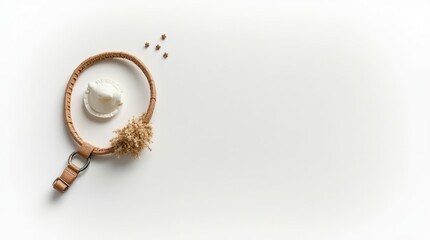 Fototapeta premium Single Pet Bowl, Collar, or Toy on White Background