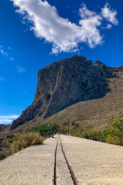 Path to Tunel del camino de la Trinchera in Zafarraya,  Sierra Tejeda Natural Park, Spain