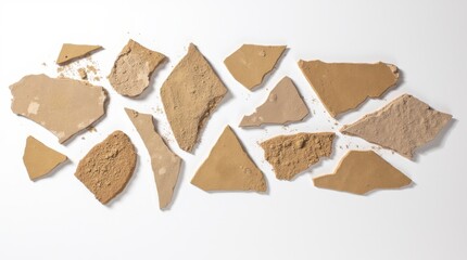 Mosaic Pattern of Broken Ceramic Pieces