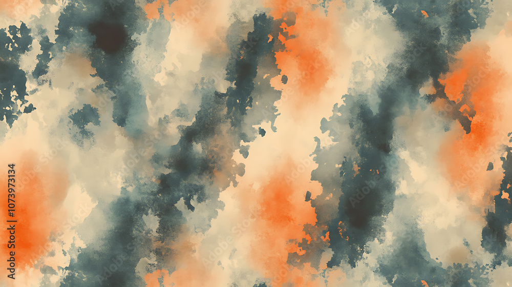 Poster colorful retrostyle graffiti art with abstract strokes and patterns digital painting