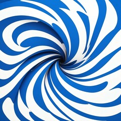 Cute blue and white symmetrical centered swirl background