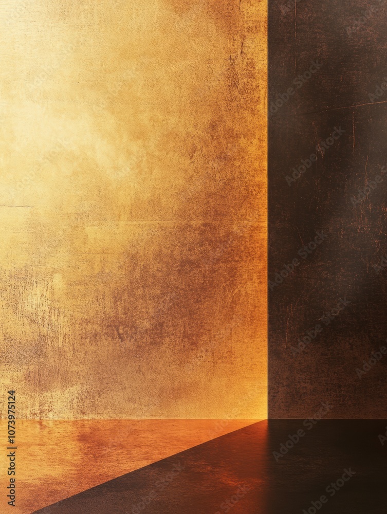 Poster the contrast of warm light and deep shadow forms a captivating symbolic atmosphere in a serene minim