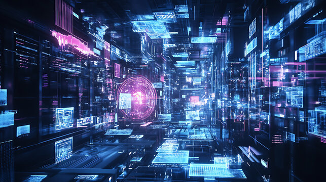 Diagram showcasing disruptive technology solutions in the insurance industry that are driving digital innovation and creativity, Conceptual insurance, technological solutions breakthrough technologies