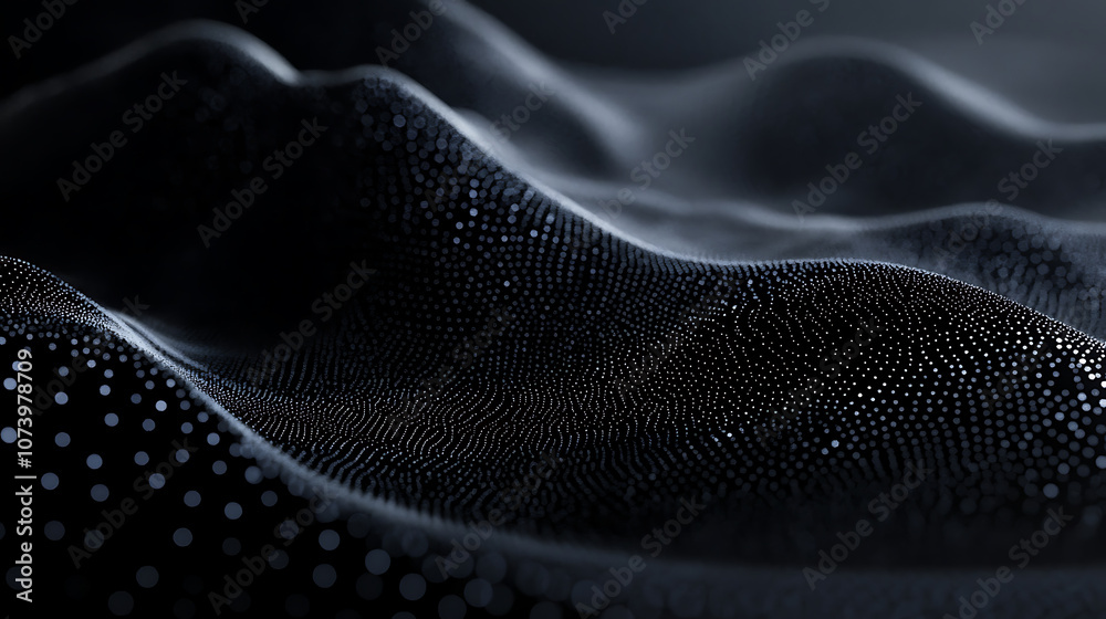 Poster dark charcoal textured background with subtle black dots high contrast abstract stock photo