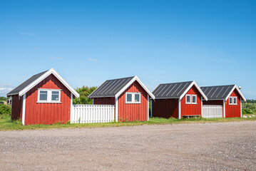 cottages in port of Voersaa in northern jutland in denmark