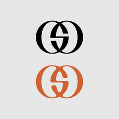 S circle fashion minimalist logo