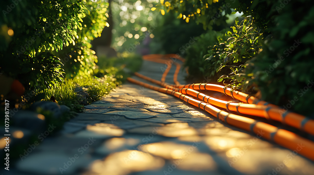 Poster lay the fiber optic cables along the designated pathways, ensuring they are properly aligned and pro