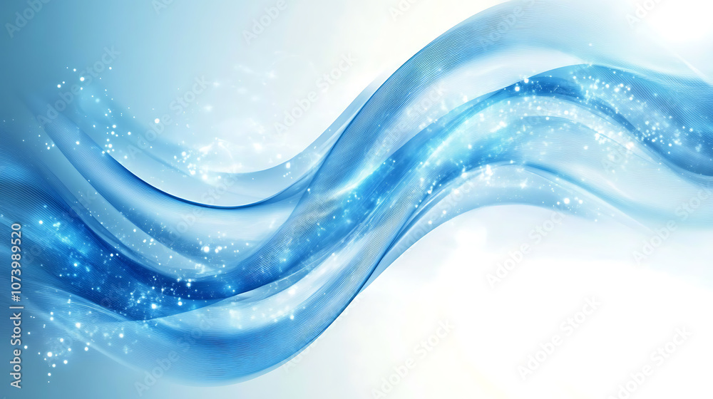 Aufkleber abstract blue wave technology mobile and web banners global cyber network connectivity concept digit