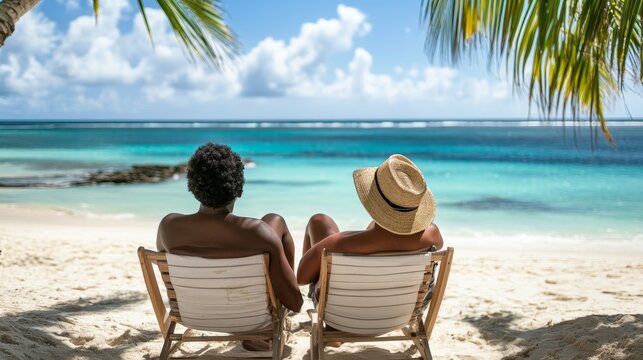 Exploring leisure and relaxation  black travelers embrace beach getaways at opulent resorts