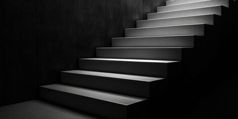 Obraz premium Modern Staircase Art with Minimalist Design