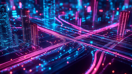 Fototapeta premium Digital transformation roadmap with key milestones and objectives integrating technology into business