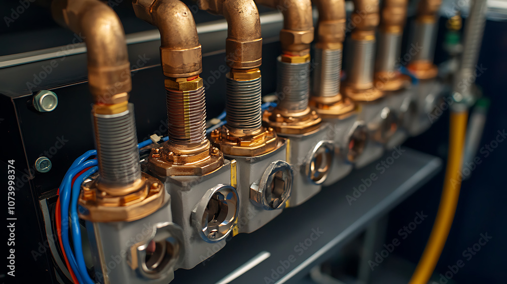 Poster heat exchanger in the condensing unit for optimal performance, hvac maintenance concept, heat exchan
