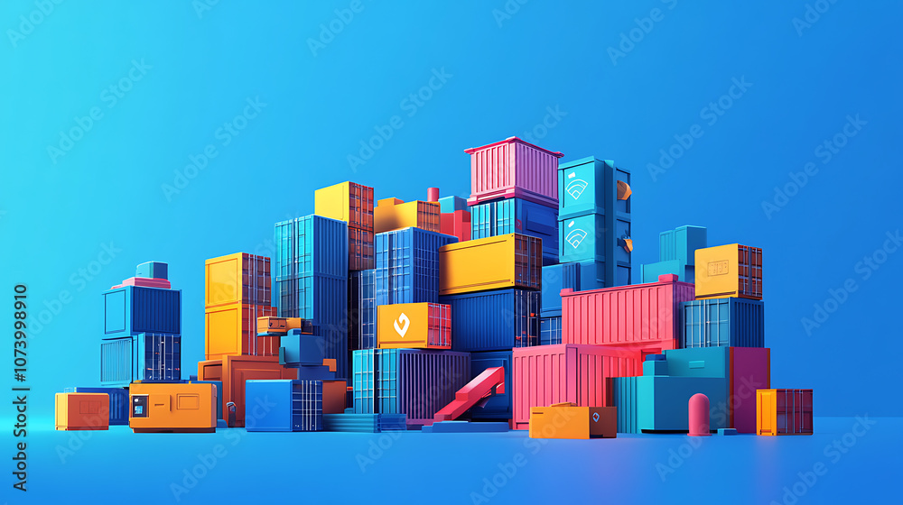 Poster Kubernetes clusters orchestrating containers within data centers aigenerated concept illustration
