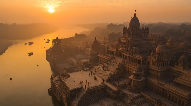 Lord ram and sitas divine presence graces the sacred city of ayodhya