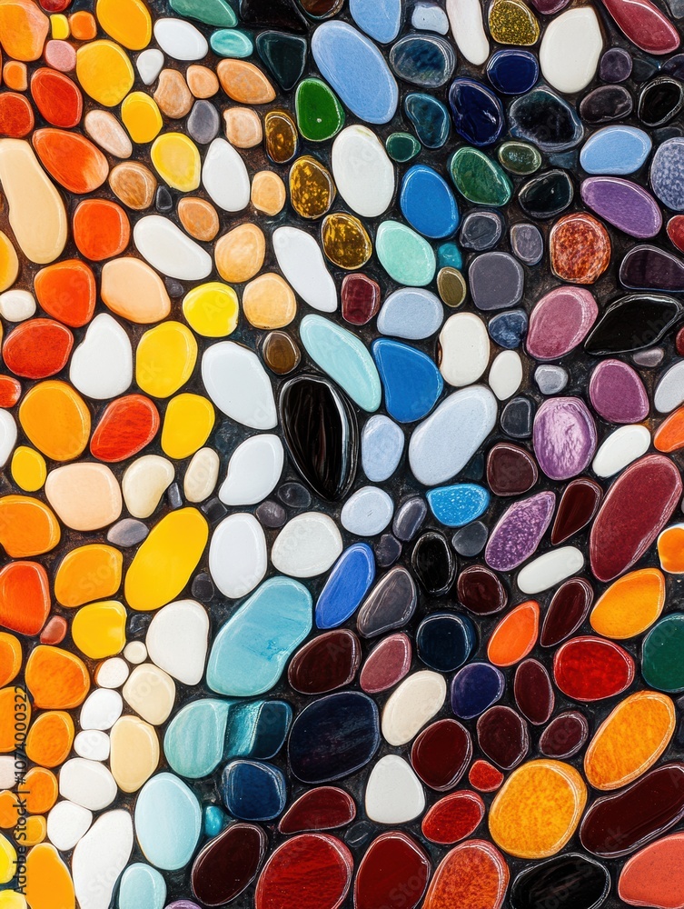 Aufkleber a vibrant arrangement of diverse beans, lentils, and seeds creates a striking abstract pattern again