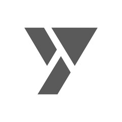 the logo consists of the letter Y T. Abstract, outline and elegant.