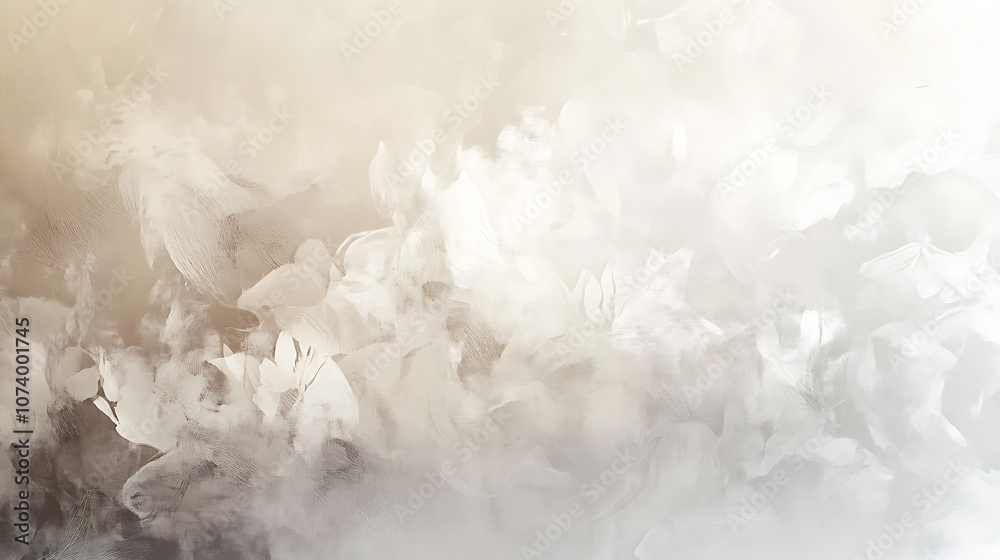 Poster Soft beige and gray gradient background with subtle noise texture wide banner design