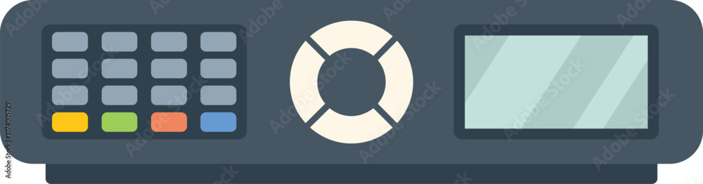 Poster digital receiver is receiving a signal and allowing for the viewing of television programming