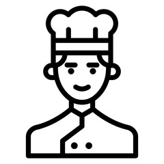 Gastronomy icon black line