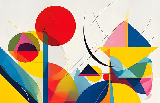 Abstract Colorful Composition