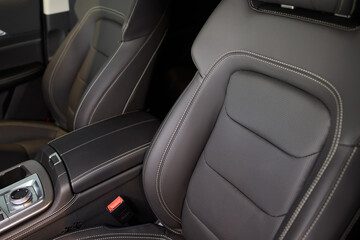 Discover the Stylish Car Interior with Premium Leather Seats for elegance and comfort
