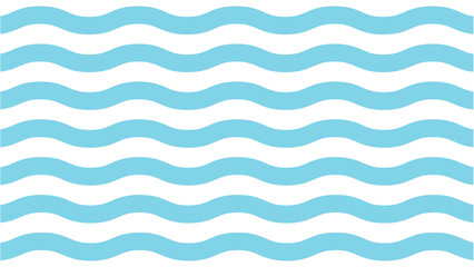 Fondo abstracto de ondas, olas celeste que simulan agua sobre blanco.