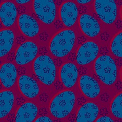 Easter seamless pattern with eggs for wallpaper and fabrics and textiles