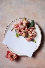 Tło kwiatowe do wizytówki © alicjakoll