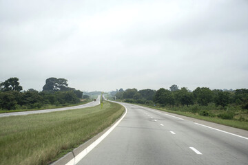 Naklejka premium road in the countryside in ivory coast
