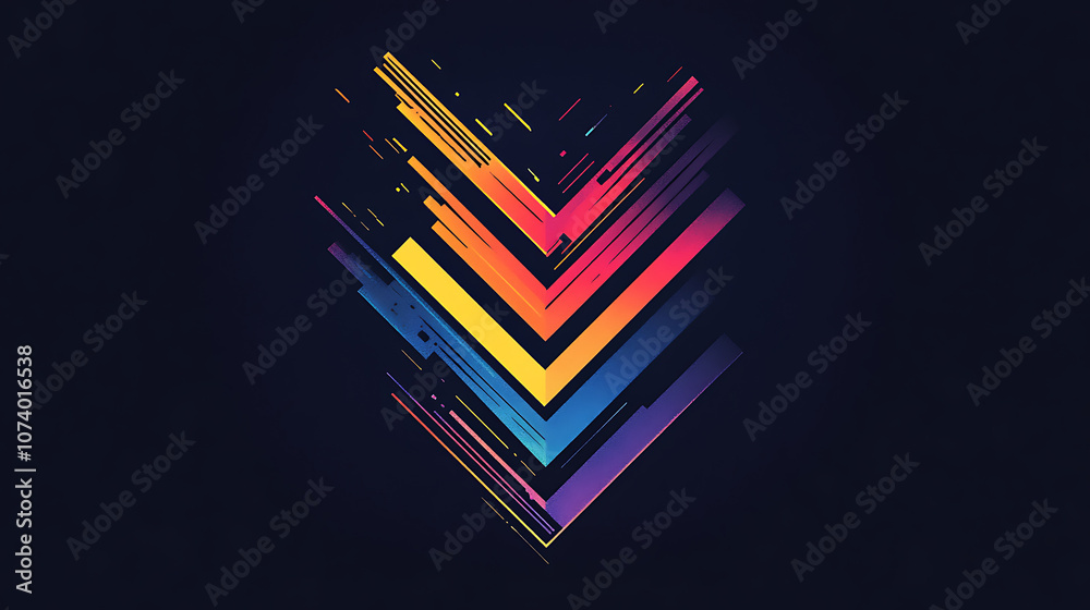 Poster A simple and elegant illustration of colorful arrows moving in different directions, representing the concept of ideas flowing from one mind to another