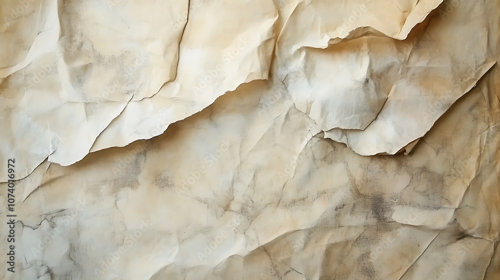 Poster a textured background of aged parchment with subtle creases and faded ink stains