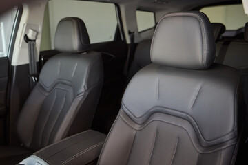 Discover the Stylish Car Interior with Premium Leather Seats for elegance and comfort