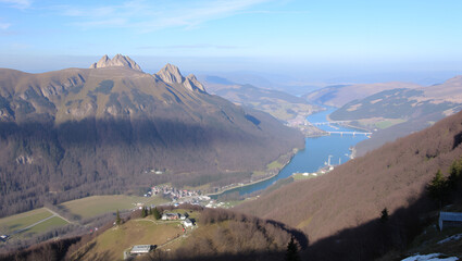 Blick auf den hohen Kasten im schweizer Rheintal 11.11.2020