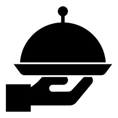 Gastronomy icon fill black