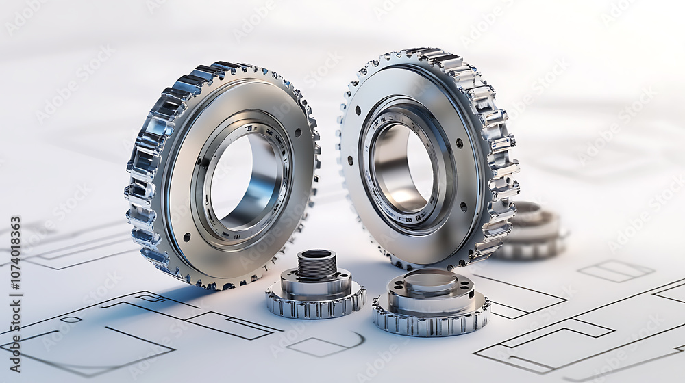 Leinwandbilder bearing selection guide for mechanical systems: emphasizing load capacity and friction, concept bear