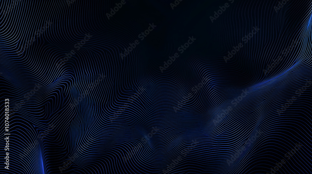 Leinwandbilder big data visualization concept with abstract glowing lines on dark background for business technolog