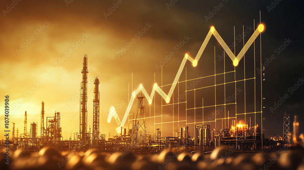 Aufkleber conceptual image depicting the rise in energy prices, highlighting the increasing costs of energy an