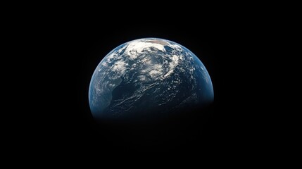 Obraz premium Earth viewed from space showcasing the beauty of continents against a dark backdrop emphasizing the unity and interconnectedness of our world