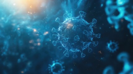 Obraz premium Abstract background representing coronavirus suitable for medical and scientific themes