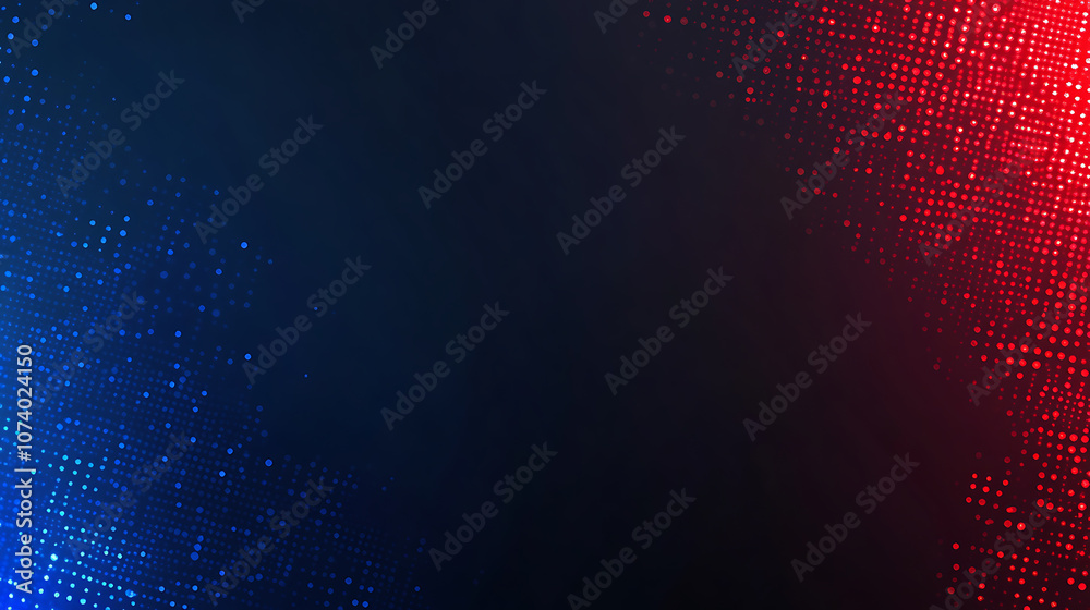 Aufkleber abstract red, white and blue vector background with flowing lines