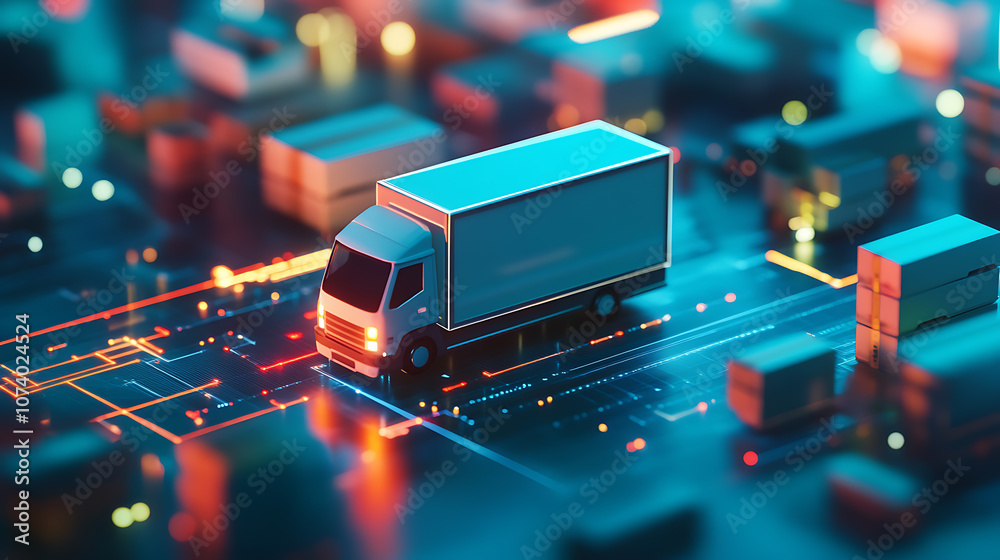 Aufkleber Real-time delivery tracking and order progress monitoring interface with detailed shipment updates and status notifications, Ideal for logistics and e-commerce platforms