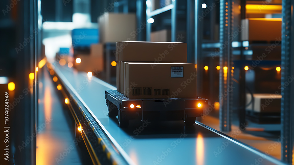 Poster Real-time delivery tracking and order progress monitoring interface with detailed shipment updates and status notifications, Ideal for logistics and e-commerce platforms