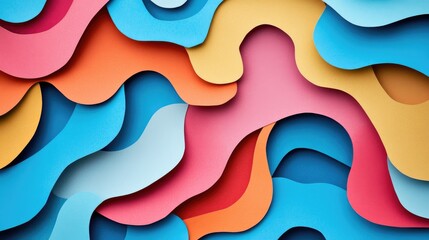 Creative Paper Cut Out And Handmade Art Design Texture Beautiful Abstract Background Illustration Paste Up Collage Artistic Expression