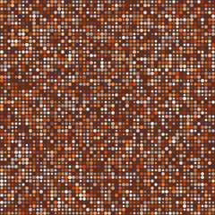 Abstract pattern featuring circles in multiple colors with rustic brown tones and a contrasting backdrop. Brilliant vector illustration.