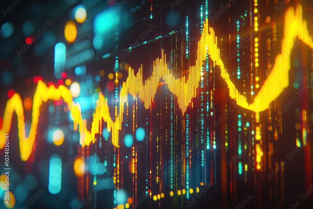 Poster Abstract Digital Data Visualization with a Yellow Line Graph