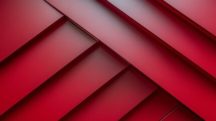 Obraz premium Red geometric abstract background with layered diagonal patterns for modern design and creative projects